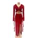 Women's Clothing Women's Long Skirt Suit Sexy Slit Hip Wrapped Cardigan Lace Up Top Clothing Set For Formal & Casual For Women_ecoleips.com