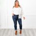 Women's Clothing Jeans Large Size Elastic Slim Fitting Pencil Pants Straight Denim Trousers_ecoleips.com