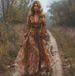 2026 European And American Women's Clothing Long-sleeved Digital Printing V-neck Long Dress Dress_ecoleips.com