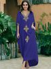 Women's Clothing Cotton Embroidered Beach Cover Up Seaside Holiday Dress Embroidered Holiday Bikini Cover Up_ecoleips.com