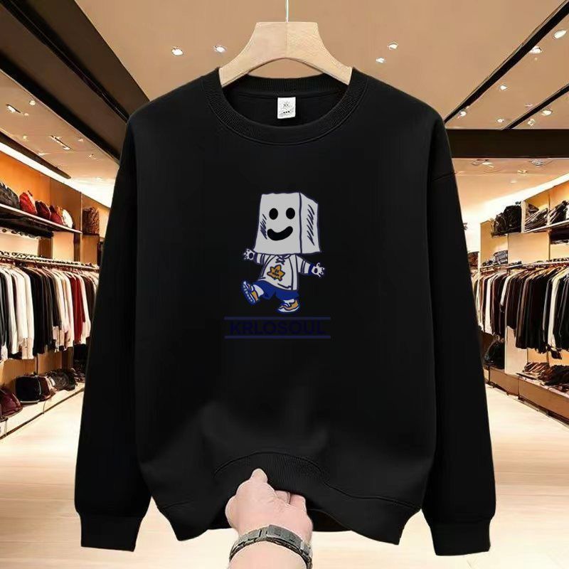 FW25 Matching Couple Cotton Crew Neck Sweatshirt - His & Hers_ecoleips.com