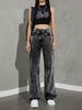 Classic Straight-Leg Jeans – Mid-Rise Washed Denim Pants – Casual & Office Wear_ecoleips.com