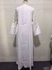 Arabian Muslim Dress, Fashionable High-End Jacquard Fabric, Embroidered Gradient Robe, Elegant Long Dress For Women_ecoleips.com