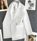 Women's Slimming Green Blazer Trendy Street Style Outerwear Elegant Spring Fashion_ecoleips.com