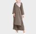 2025 Muslim Two-Piece New Women's Sleeve Shirt And Long Pants Set_ecoleips.com