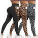 plus Size Leopard Print Yoga Pants High Waisted Sexy Running Sports Tight Butt Lifting Sweat Wicking Leggings For Women_ecoleips.com