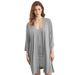 Voya Women's Simple Casual High-end Home Clothing Fashion Set Bathrobe Two-piece Set For Women_ecoleips.com