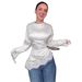 European And American Foreign Trade Women's Clothing 2026 Spring New Round-neck Long-sleeve Waist-tied Lace Hem_ecoleips.com