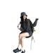 Striped Long Sleeve T-Shirt Autumn Loose Long Outer Wear Inner Base Coat Wholesale_ecoleips.com
