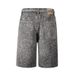Women's Clothing Washed Diamond Belt Denim Shorts Jeans_ecoleips.com