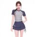 Women's Sporty Two Piece Swimsuit Casual Simple Conservative Slimming Perfect For Hot Springs_ecoleips.com