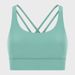 New Spring/Summer Crossback Yoga Bra, Brushed Feel, Shockproof, Supportive, And Push Up Sports Bra For Women_ecoleips.com