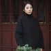 girl Vintage Linen Women's Clothing Sand Washed Ramie Thickened Short Cotton Coat With Side Buttons 3_ecoleips.com