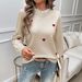 DiYun 2024 Autumn/Winter Foreign Trade Women's Fashion Casual Embroidered Heart Long-Sleeve Sweater_ecoleips.com