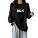 Women's Fleece Lined Thick Sweatshirt Korean Style Versatile Outerwear Top Trendy Brand Design Niche Autumn New_ecoleips.com