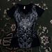 Sexy V Neck Short Sleeve T-Shirt Women's Fashion Print American Slim Fit Gothic Style Top for Wholesale_ecoleips.com