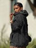 Women's Clothing Oversized Denim Hoodie Jacket For Women – Streetwear Casual Coat With Hood (Blue, Black)_ecoleips.com