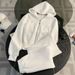 Korean Style Women's Hooded Sweatshirt & Wide Leg Pants Set - Loose Fit, Slimming, Casual & Stylish Outfit For Spring & Autumn_ecoleips.com