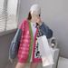 Leopard Print Knit Cardigan – Denim & Nylon-Polyester Blend Oversized Open Front Sweater | One Size | 4 Bold Colors | Y2K Streetwear_ecoleips.com