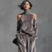 Autumn/Winter Women's Casual Sportswear Set Korean Long Sleeved Solid Color High Neck Zipper Wide Leg Pants_ecoleips.com