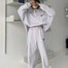 Women's Trendy Sports Suit Street Style Two Piece Set New Autumn Winter Thick Sweatshirt Loose Fitting_ecoleips.com