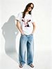 Women Cute Cow Blowing Pink Bubble Gum Graphic T-Shirt Bow Gold Chain Print Crew Neck Short Sleeve Casual Summer Tee_ecoleips.com