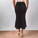K New Fashionable And Elegant Knitted Elastic Fishtail Skirt, Half Skirt, Long Skirt_ecoleips.com