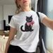American Retro Y2K Millennium Style Pomegranate Pattern Short-sleeved Cropped T-shirt For Women, Slim Fit,_ecoleips.com