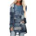 Design Sense Personality Denim Style Long Sleeve Midi Skirt For Women 2025 Spring High Waist Versatile Round Neck_ecoleips.com