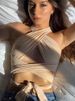 Women Strappy Cross Over Front Cut Out Halter Neck Sleeveless Backless Wrap Crop Top Bandage Vest Summer Sexy Tops Woman Clothes_ecoleips.com