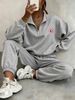 Unisex Printed Fleece Tracksuit - Full-Zip Hoodie & Jogger Set For Streetwear Comfort-A5_ecoleips.com