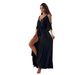 Women's Clothing Solid Color Sexy Suspenders Five Point Sleeves Mid Length Dress_ecoleips.com