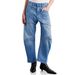 "Vintage-Inspired High Waisted Jeans – Distressed Patch Pocket Workwear Denim For Women (Black/White/Light Blue/Medium Blue, S-XXL)"_ecoleips.com