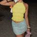 European American Women's Backless Pleated Tie up Vest Summer Fashion Sexy Tank Top New Arrivals 2025 Wholesale Foreign Trade_ecoleips.com