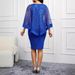 Women's Clothing Solid Color Shawl Sleeve Fashion Elegant Slim Hip_ecoleips.com