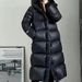 Premium Black Goose Down Parka For Men & Women - Extra Long Winter Coat With High Fill Power For Extreme Cold Weather_ecoleips.com