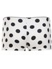 Women Black Polka Dot Low Waist Lounge Shorts Soft Stretchy Skinny Sleep Shorts Casual Home Nightwear Bottoms_ecoleips.com