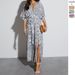 2025 Foreign Trade Women's Fashion European And American Cross-Border Spring Summer Printed Long Short Sleeve_ecoleips.com