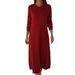 Vintage Peter Pan Neckline Knitted Midi Dress_ecoleips.com