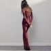 Elegant Sexy High Waist Solid Color Maxi Dress Round Neck Sheer Mesh See Through Romantic Long Dress For Women_ecoleips.com