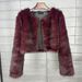 K Imitation Fur Jacket Solid Color Women's Short Jacket_ecoleips.com