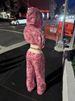 Color Block Print Hooded Zipper Cardigan Women's Short Sweatshirt High Waist Straight Leg Pants Sexy Street Style Sports_ecoleips.com