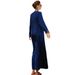 Ba607 Navy Blue Hand-Stitched Rhinestone Dress For Gathering, Annual Meeting, Long Dress And Robe_ecoleips.com