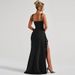 Women's Clothing Evening Dress Long Skirt Summer Fashion Sexy Suspenders Backless High Slit Dress_ecoleips.com