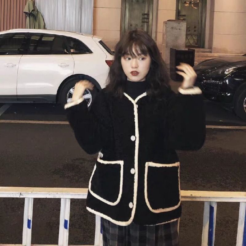 Women's Oversized Fleece Jacket – Chunky Knit Faux Shearling Coat (Petite-Friendly, 5 Sizes, 3 Neutral Colors)_ecoleips.com