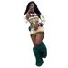 Spring Summer Women's Sports Dress Set Strapless Cover up Skirt with Letter Print Fashion Women's Clothing_ecoleips.com