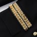 Luxury Black & Gold Blazer Set – Embellished Office Suit With Pencil Skirt, Elegant & Professional_ecoleips.com