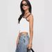 Women's Clothing sexy elastic contrast vest contrast edge oblique shoulder suspenders slim fit top for women_ecoleips.com