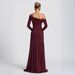 Women's Clothing One Shoulder Pleated Waist See Through Off Shoulder Mesh Women's Sexy Long Skirt_ecoleips.com