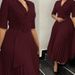 Women's Clothing Autumn And Winter New Ol Fashion Suit Collar Pleated Waist Large Size Dress_ecoleips.com